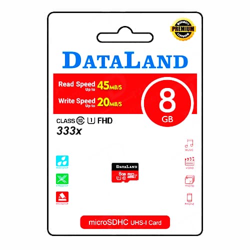 کارت حافظه 8 گیگابایت سازگار دوربین DataLand
