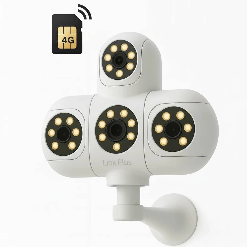 دوربین 4 لنز چرخشی 6 موتوره سیمکارتی 16 مگاپیکسل لینک پلاس دوربین 4 لنز چرخشی 6 موتوره سیمکارتی 16 مگاپیکسل لینک پلاس