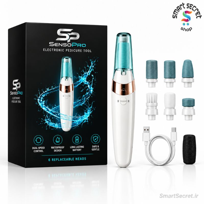 سوهان برقی پدیکور مدل SP-D08 برند سنسوپرو SensoPro 2 سوهان برقی پدیکور مدل SP-D08